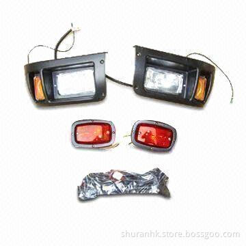 Golf Cart Light Kit with Plastic Shell, 21W Power, Includes Head Lights and Cables